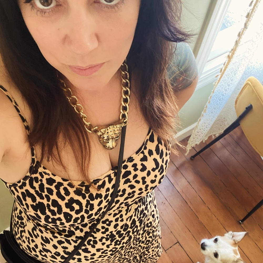 Leopard Print Forever 21 Lightweight Flowy Maxi Dress Sz S